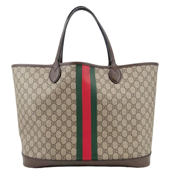 Gucci  Ophidia Large GG Supreme Canvas Tote Bag Beige 726755 - Picture 3 of 11